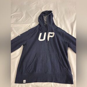 Wheels Up Navy Hooded Sweatshirt with Front Logo